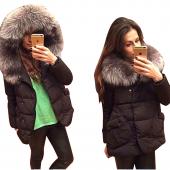 neue Winter Damen Jacken voll erfasst pockets Women Ärmel Baumwolle mit Hut mit federn ultraleichte Daunen Jacke