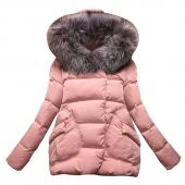 neue Winter Damen Jacken voll erfasst pockets Women Ärmel Baumwolle mit Hut mit federn ultraleichte Daunen Jacke