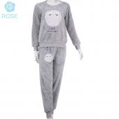 Winter neue Verdickte süß geschlafen Eule korallen Vlies Pyjama inneneinrichtungsgegenstände Anzug samt nach Hause trage