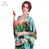 Damen Nachthemden angebot Seide Bademantel Schlafen Lounge Damen Nachtwäsche plus Size hausMäntel Schlafen Top 1010