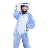 EinHorn stitch Panda unisex Flanell Kapuzenpulli Pyjama kostüm Cosplay Tier Onesies Nachtwäsche für Männer Damen