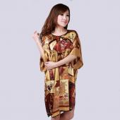 neue Grüne Chinesische Damen Seide Rayon Gewand Locker Lounge Nachthemd Kimono Kleid Nachtwäsche Bad Pyjama plus size