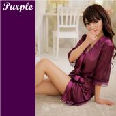 neue heiß sexy Damen Satin Spitzen Robe Nachtwäsche an 5 Farben Nachthemden indoor Bekleidung Versandkosten