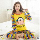 Tier Pyjama Pyjama Femme im Herbst Winter Pijamas Pyjama Baumwolle Pyjama zu Hause Setzen Damen Kleidung für Damen