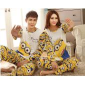 neue Mode Frühling im Herbst Schlafanzug hatte Nachts lange Ärmel comic Liebhaber Homewear Paare Matching Erwachsene