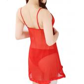 tolle Damen sexy kurzen Nachthemden Rote Sommer Damen perspektive sleepwears