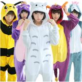 kigurumis pikachu Panda Totoro rilakkuma pinguin günstling Lila Einhorn Tiger Tier Naht Pyjama Strampler Cosplay entsp