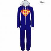die neuen unisex Pyjama superheld Batman Superman Onesies Erwachsene Männer Damen ein Stück Baumwolle Pyjama Nachtwä