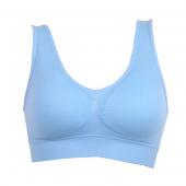 Damen Sport BH Weste Gepolsterte  Pflanzliche Tops Unterwäsche 7 Farben keine kabel rim BHs