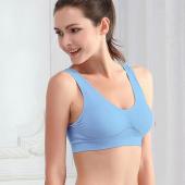 Damen Sport BH Weste Gepolsterte  Pflanzliche Tops Unterwäsche 7 Farben keine kabel rim BHs