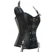Damen der Mode plus Size Korsett corpetes e espartilhos kaffee und Schwarzen gurt Steampunk Korsett lc5342 cinta Mode