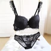 kleine Lady Unterwäsche Büstenhaltersatz 3 4 Becher Underwire Drücken die Spitzen BH slips Grösse 32 36 free Shippin