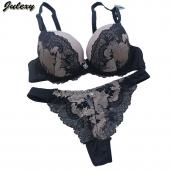 Julexy Marke abc vs sexy Spitzen Damen push up BH und Höschen Setzt hohe Qualität BH Französische Romantische