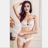 Mode sexy Spitzen BH ultra Dünnen Transparenten plus Size and red Mädchen Büstenhaltersatz Unterwäsche