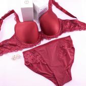 plus Size Büstenhaltersatz d e Cup 42e 40e Unterwäsche für Damen dessous Marke groß Spitzen BHs und Höschen hat