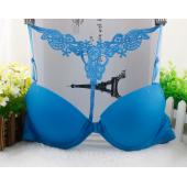 neue Damen sexy dessous BH und Höschen hat glatte oberfläche Spitzen Unterwäsche Anzug schnalle wieder push up