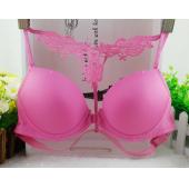 neue Damen sexy dessous BH und Höschen hat glatte oberfläche Spitzen Unterwäsche Anzug schnalle wieder push up