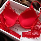 sexy Damen Tiefe v Spitzen decro Underwire Büstenhaltersatz push up solide 32a 38c BH outfit