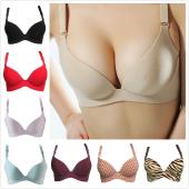 neue Moden Tiefe v Hals sexy Mädchen BHs Damen ein Stück Unterwäsche einen cHip sutian dick Drücken die Nahtlose Damen