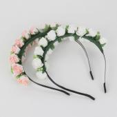 Mode Stilvolle heiß Verkauf Blume garland Floral Braut Stirnband Haargummi HochZeit Bündchen Haar Accessoires