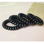 5 PCs neue Damen Lady Mädchen Schwarze elastischen Mädchen Telefon Stil Haargummi Haar Verbindungen Seil