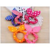 Damen Kopfbedeckung baby elastischen Haargummis Bunny Stirnband Kaninchen Ohr PferdeSchwanzHalter Haar Accessoires