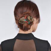 1 Stück Eleganten weiblichen retro Haar Clips Crystal Schmetterling Blume kämme Haar klebt Damen Kleider