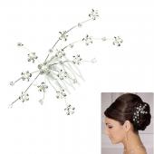 neue silVer Crystal HochZeit Braut Schmuck persönlichkeit Stirnband Haarspange Haar Schmuck Accessoires best deal 1PCs
