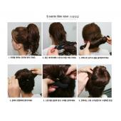 Qualität Damen Magic foam Schwamm Hairdisk Haare gerät schnell schmutzig Brötchen updo Kopfbedeckung Haar accessoir