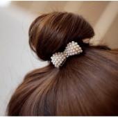 1001 4PC Damen imitiation Pearl diamond elastischen Haargummis Seil KopfSchmuck diadem de cabelo schnell Brötchen Haare