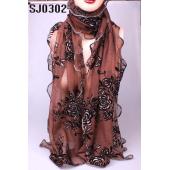 kostenLoser Versand neue produkte heiß Verkaufen Chiffon Blume lange weiche Seide Rayon tuch wickeln Schal