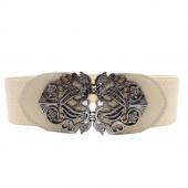 erstaunliche neue Legierung Blume Vintage gürtel für Damen Lady Breiten elastischen gurt Bund für Mode Accessoires