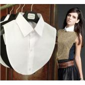 heißes Verkauf Kleidung Accessoires falsche Kragen White Schwarze Bluse abnehmbare Kragen