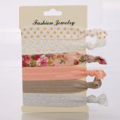 6PCs pack Damen Mode Haar Schmuck elastischen Haargummis Haar Accessoires angesagten Haarband für Damen