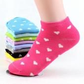 süße liebe Damen Socken 1lot = 5pairs solide Süssigkeiten Farbe süß Schiff Boot kurze Socke SpRing autumnthin