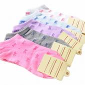 heikle 5 Paar Damen Mädchen Bowknot Knöchel DekolleTee Sport BaumwollStrumpfe zufällige Farbe Verkauft xsxl