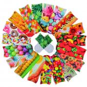 kostenLoser Versand 1 Paar Junge Mädchen und 3d süßen Bonbons Lebensmittel Blumen bedruckten