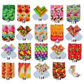 kostenLoser Versand 1 Paar Junge Mädchen und 3d süßen Bonbons Lebensmittel Blumen bedruckten