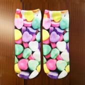 ein neuer 3d gedruckte DekolleTee ped kawaii Socken 20 Farben süß karton Charakter dollarnote Schädel Fuss komische