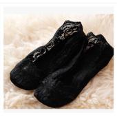 Mode Damen und Baumwolle Spitzen antiskid unsichtbaren linien DekolleTee Socken