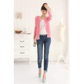 im Frühjahr Damen Strickjacke o Hals blasen Ärmel Pearl an alle treffer Einfarbig aus Pullover Oberbekleidung