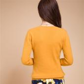 neue Jacke Damen im Frühjahr aus Pullover lange Ärmel Hals slim Strickwaren Summer Style Springer