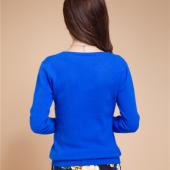 neue Jacke Damen im Frühjahr aus Pullover lange Ärmel Hals slim Strickwaren Summer Style Springer