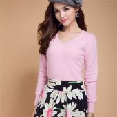 neue Jacke Damen im Frühjahr aus Pullover lange Ärmel Hals slim Strickwaren Summer Style Springer