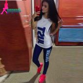 gagaopt Machte Mode drei Stücke TrainingsAnzüge Setzen Sport Anzug T Shirt Panzer leggins kostüme