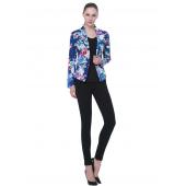 plus Size xxl Blumen elegante Blazer Damen Print blaser casual Sakko MarkenDesigns Mantel chaquetas mujer arsch 279