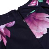 Summer Style 2 Stück Damen Hosen und kurze Top Blume gedruckt hat Sommer Stil Damenie wurde