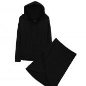 plus Size n 4xl Damen Mode lange Ärmel Hoodies SweaT Shirts und Röcke Setzt Sport Anzug Trainingsanzüge pflanzli