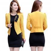 Mode Amt Mode Damen Lady Tops slim Anzug der Blazer Blume kurzMantel Jacke neue