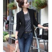 Mode für Damen Mantel slim büro Damen Blazer Freizeit neue Button Jacke Anzug